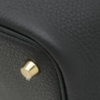 Hermes Handbag Picotin Lock 18 PM Taurillon Clemence Black Gold — view 5