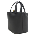 Hermes Handbag Picotin Lock 18 PM Taurillon Clemence Black Gold — view 3