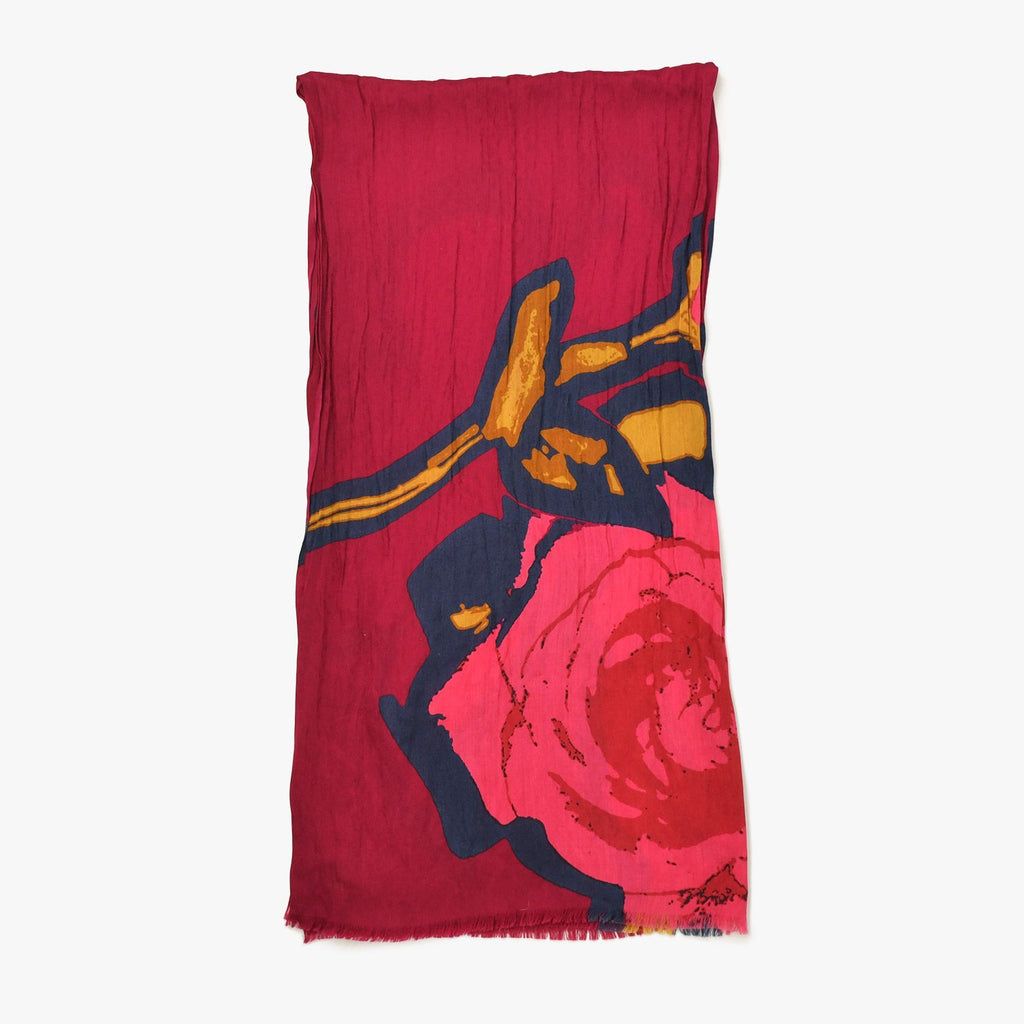 Louis Vuitton Etole Monogram Rose Stephen Sprouse Shawl Wool Silk Scarf — view 3