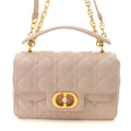 Dior Cannage Jolly Top Handle Bag Small Light Pink Handbag Leather