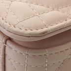 Dior Cannage Jolly Top Handle Bag Small Light Pink Handbag Leather — view 7