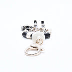 Chanel Key Ring Charm 18A Stamp CC Logo Rhinestone Faux Pearl Resin Key Holder — view 7