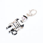 Chanel Key Ring Charm 18A Stamp CC Logo Rhinestone Faux Pearl Resin Key Holder — view 3