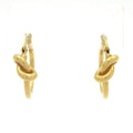 Celine Earrings Knot Hoop Gold