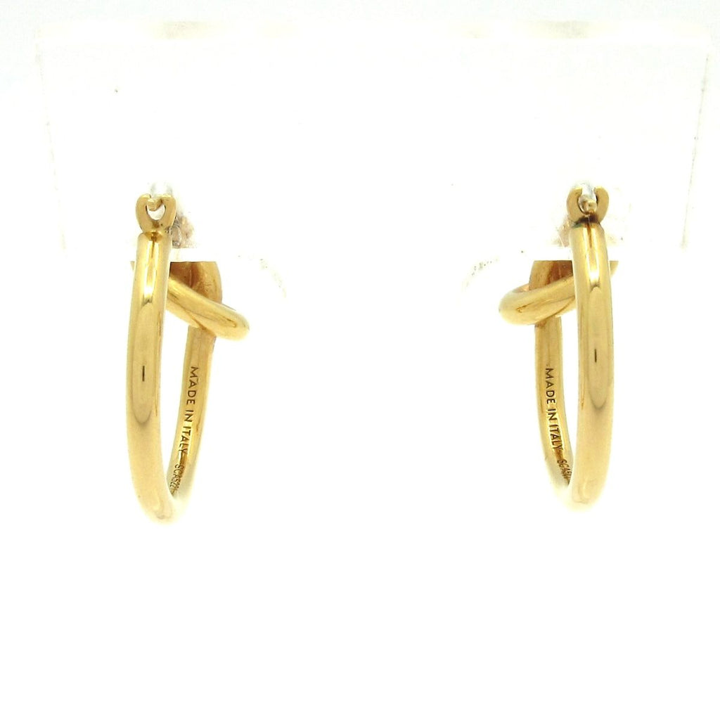 Celine Earrings Knot Hoop Gold — view 2