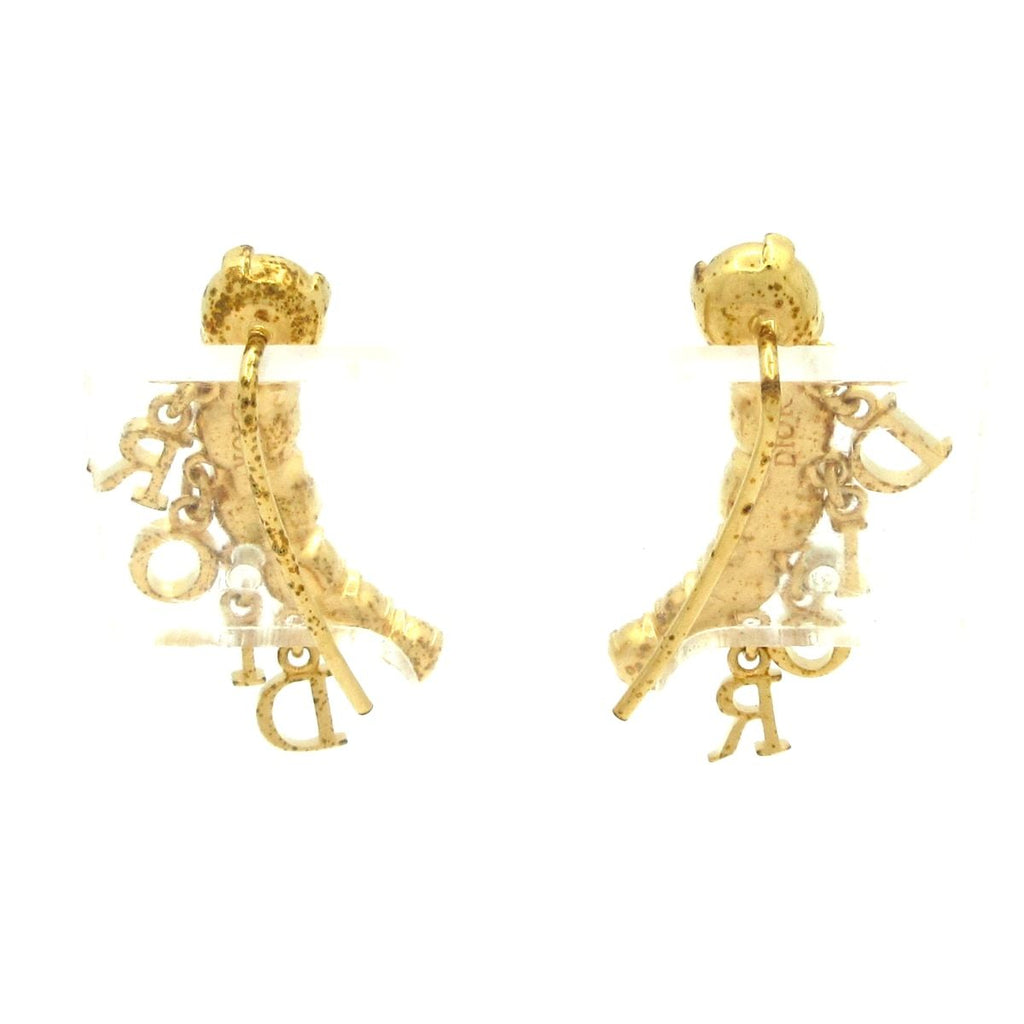 Dior Earrings Dio(r)evolution Gold Clear — view 2