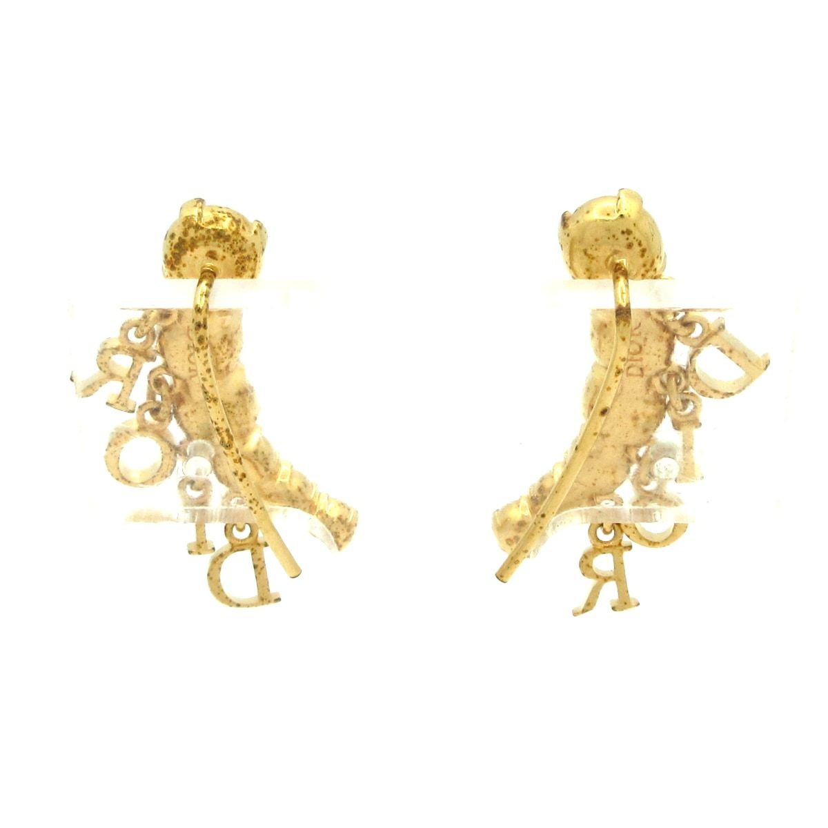 Dior Earrings Dio(r)evolution Gold Clear — view 2