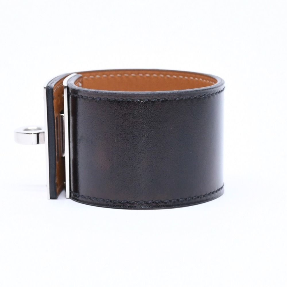 Hermes Kelly Dog Bracelet Black Silver — view 5
