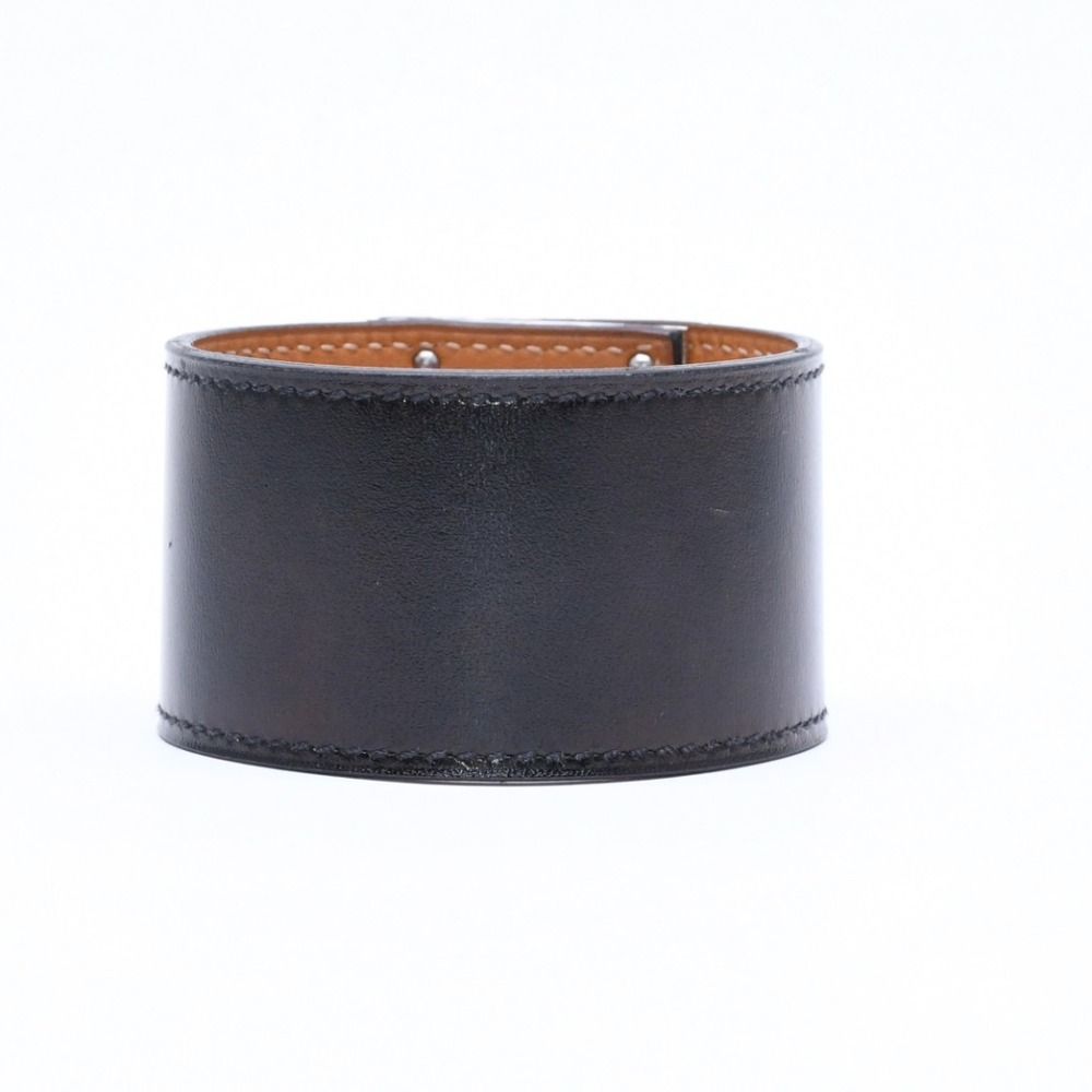 Hermes Kelly Dog Bracelet Black Silver — view 6
