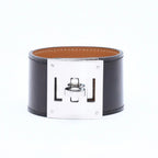 Hermes Kelly Dog Bracelet Black Silver — view 2