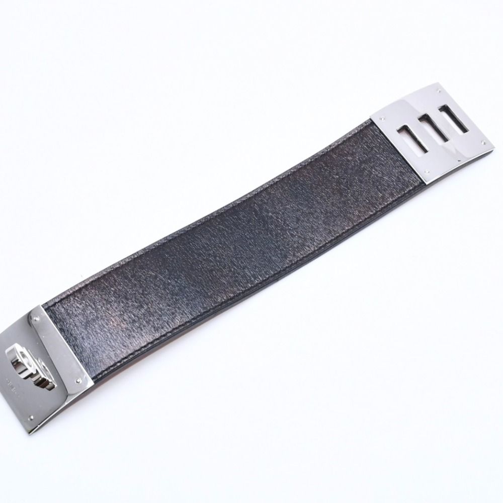 Hermes Kelly Dog Bracelet Black Silver — view 7