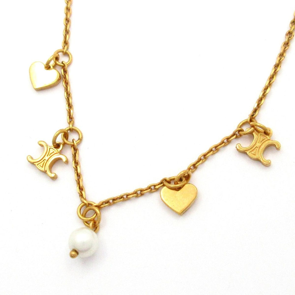 Celine Necklace Gold Ivory Heart — view 3