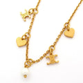 Celine Necklace Gold Ivory Heart