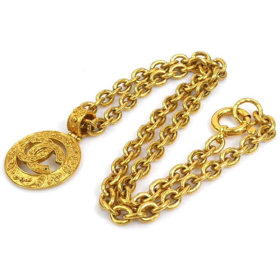 Chanel Necklace CC Logo — view 7