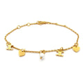 Celine Bracelet Gold Ivory Heart