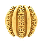Chanel Earrings CC Logo Gold