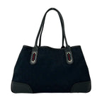 Gucci Sherry Line GG Canvas Pattern Leather Tote Bag Black — view 3
