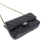 Chanel Chain Wallet Quilted Flap Phone Case Mini Shoulder Bag CC Logo Crossbody — view 3