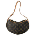 Louis Vuitton Shoulder Bag Pochette Croissant Monogram Canvas Brown Gold