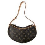 Louis Vuitton Shoulder Bag Pochette Croissant Monogram Canvas Brown Gold