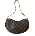 Louis Vuitton Shoulder Bag Pochette Croissant Monogram Canvas Brown Gold — view 2