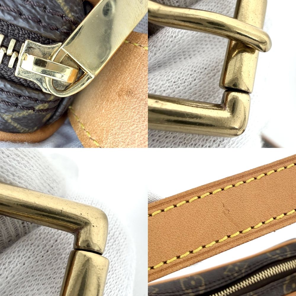 Louis Vuitton Shoulder Bag Pochette Croissant Monogram Canvas Brown Gold — view 6