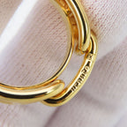 Hermes Scarf Ring Chaine D'ancre Metal Gold — view 5