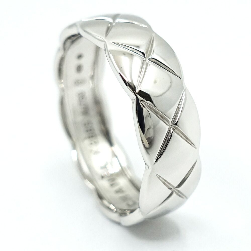 Chanel 18K White Gold Coco Crush Ring Medium Model — view 3