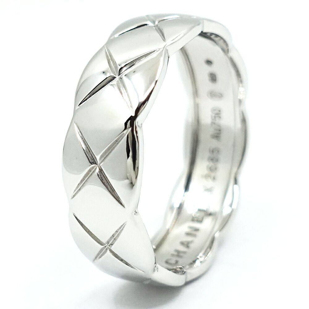 Chanel 18K White Gold Coco Crush Ring Medium Model — view 2
