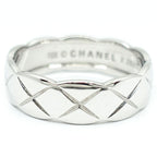Chanel 18K White Gold Coco Crush Ring Medium Model — view 7