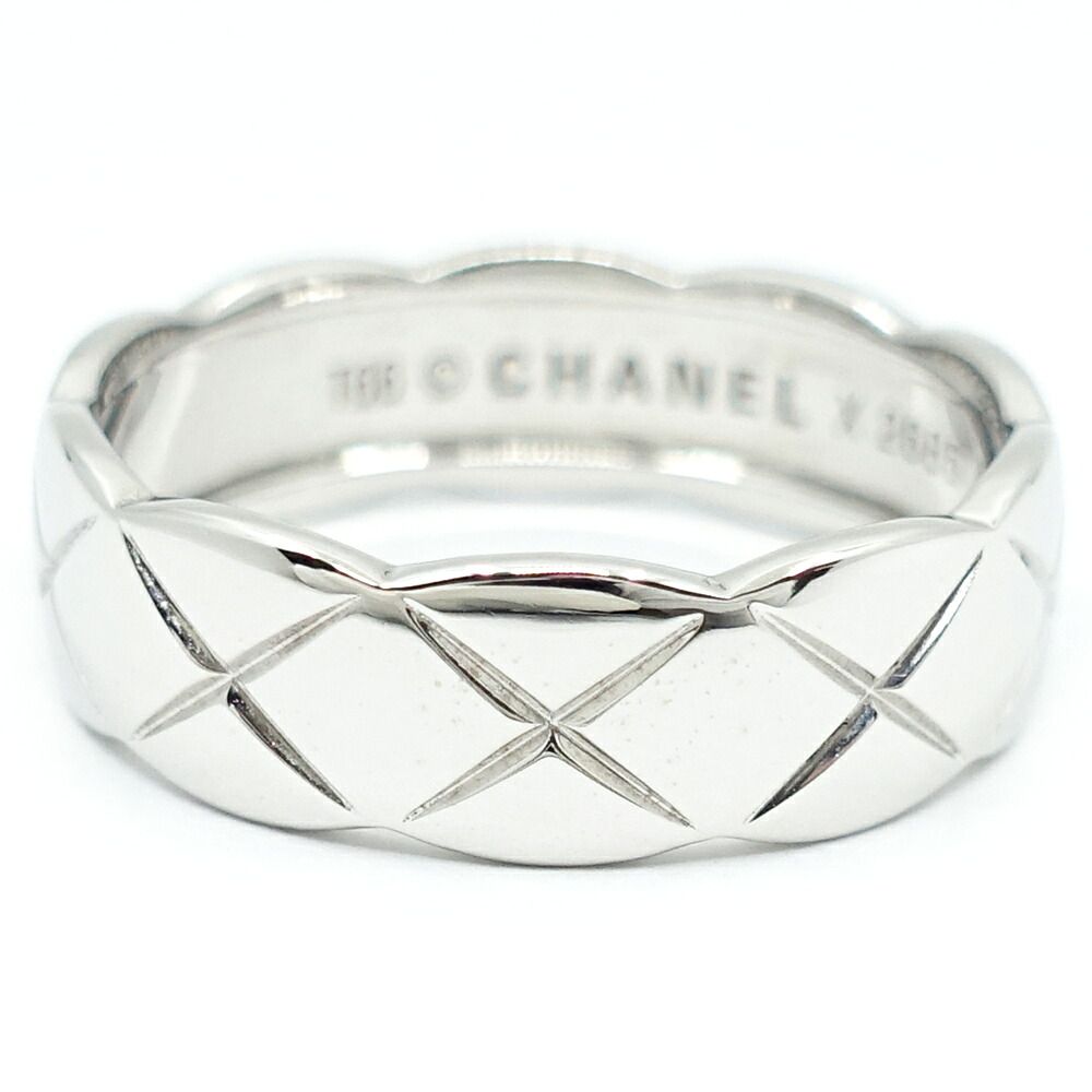 Chanel 18K White Gold Coco Crush Ring Medium Model — view 7