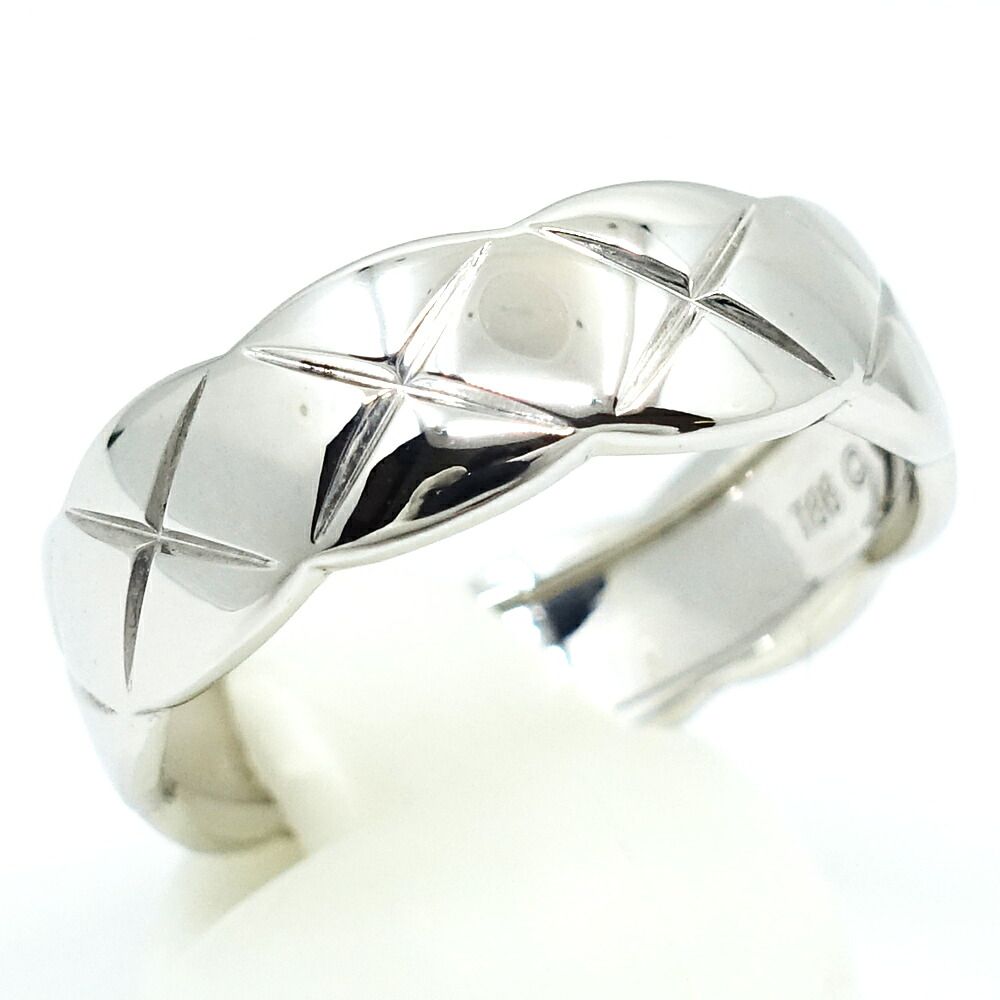 Chanel 18K White Gold Coco Crush Ring Medium Model — view 5
