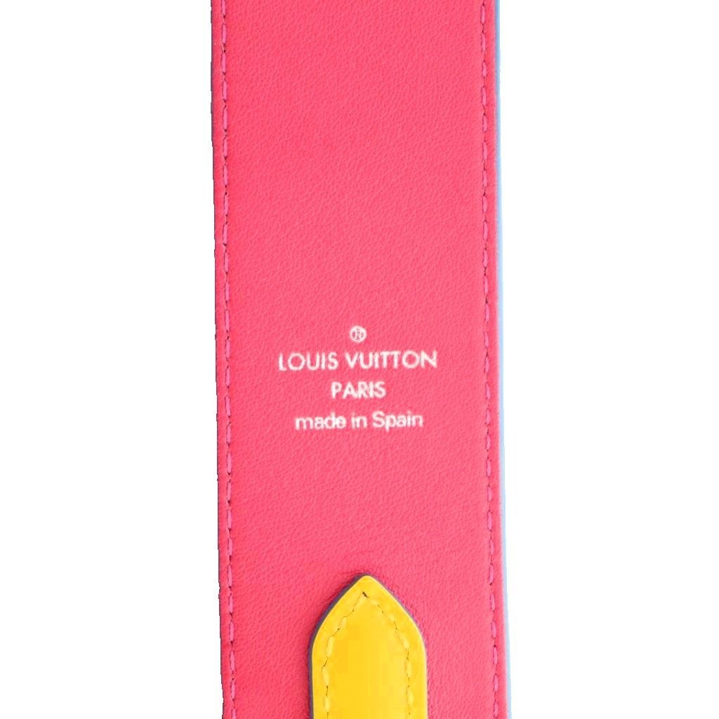 Louis Vuitton Epi Shoulder Strap Leather Navy Pink — view 6