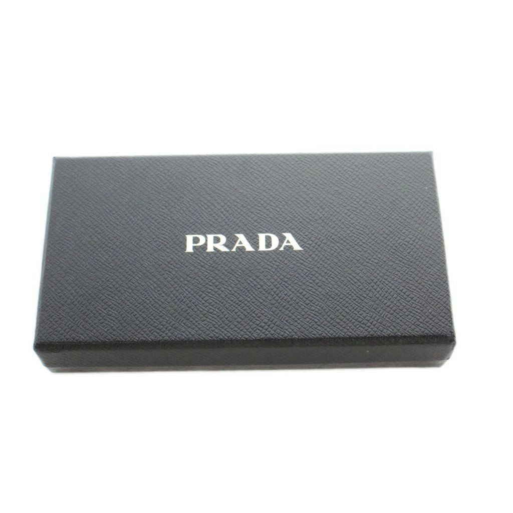 Prada Key Case Zip Around Leather Pink Key Holder — view 7