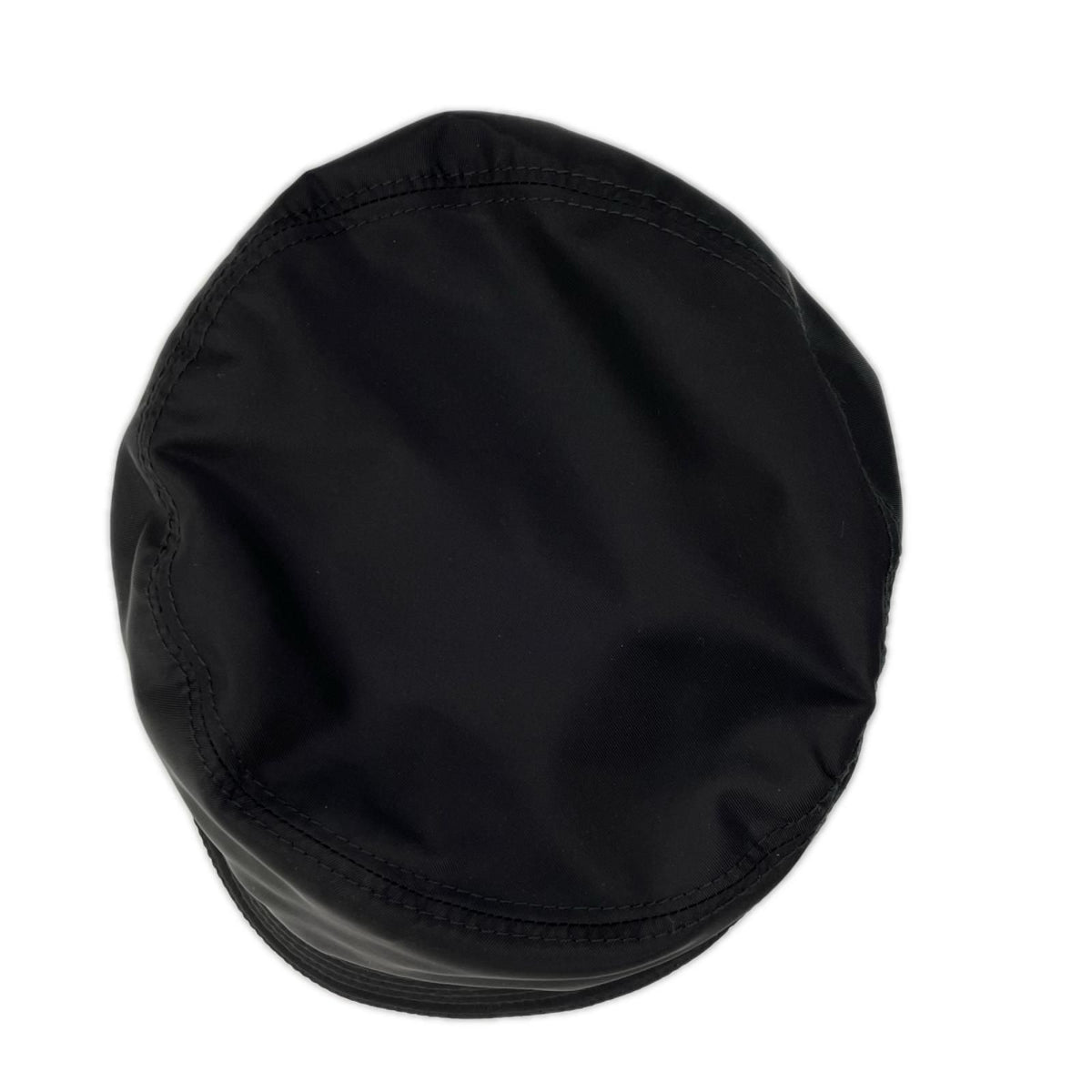 Prada Black Triangle Logo Nylon Bucket Hat — view 6