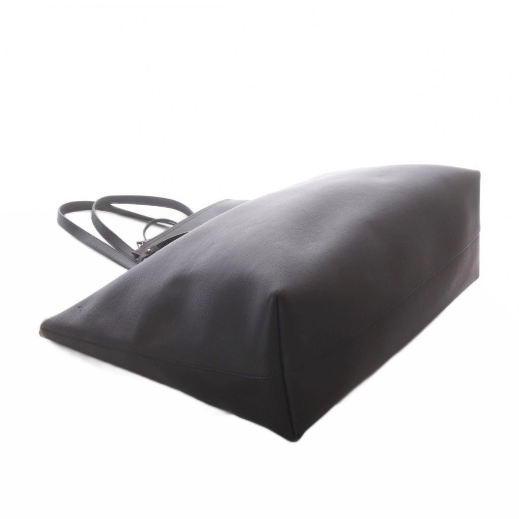 Saint Laurent Paris Tote Bag Leather Charcoal Gray — view 6