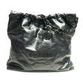 Chanel 22 Medium Shoulder Bag So Black CC Logo