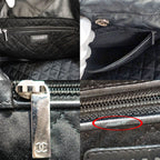 Chanel 22 Medium Shoulder Bag So Black CC Logo — view 7