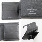 Louis Vuitton Bifold Wallet Portefeuille Marco Epi Leather Noir Compact Simple — view 7