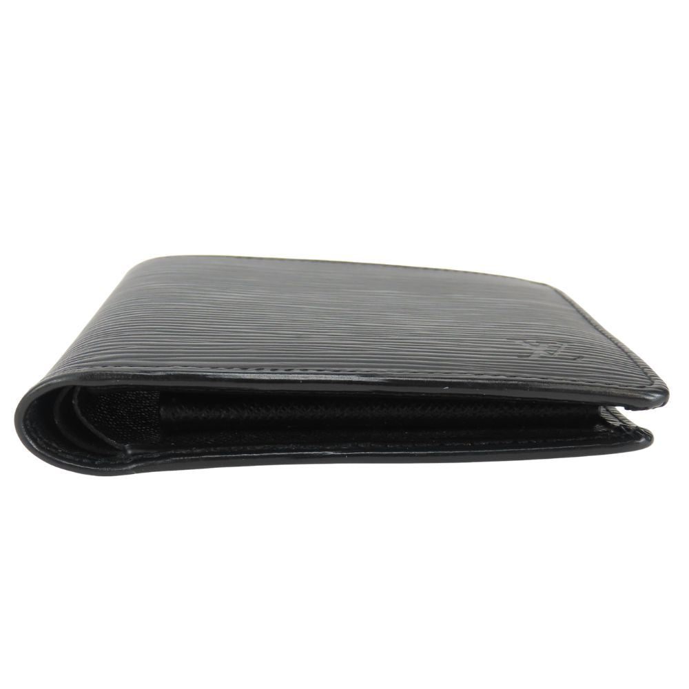 Louis Vuitton Bifold Wallet Portefeuille Marco Epi Leather Noir Compact Simple — view 3