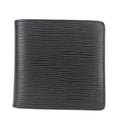 Louis Vuitton Bifold Wallet Portefeuille Marco Epi Leather Noir Compact Simple