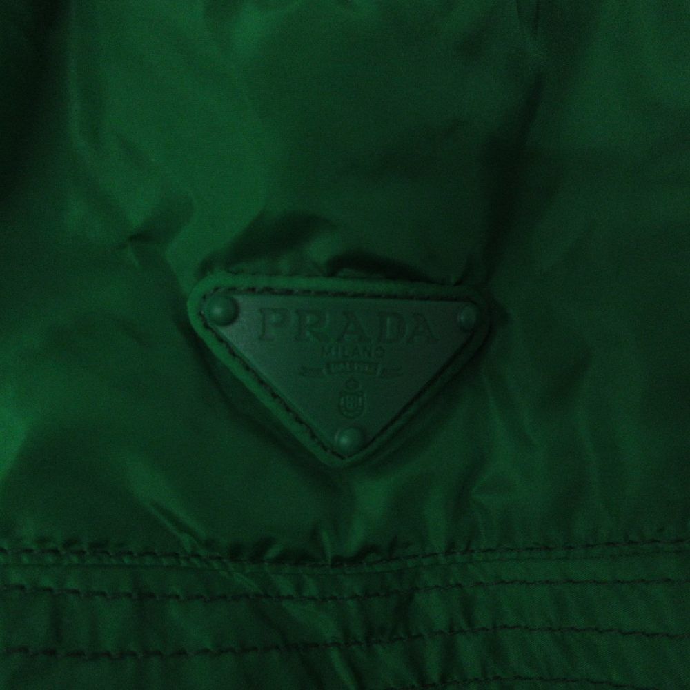 Prada Re-Nylon Bucket Hat Green Hat Triangle Logo — view 8