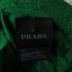 Prada Re-Nylon Bucket Hat Green Hat Triangle Logo — view 6