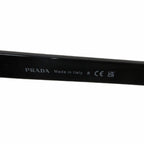 Prada Sunglasses Eyewear Icon Metal Plaque Square Logo Color Lens Black — view 7