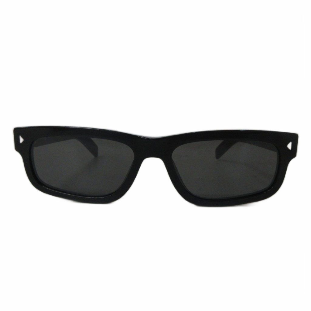 Prada Sunglasses Eyewear Icon Metal Plaque Square Logo Color Lens Black