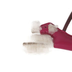 Hermes Buddy Bag Charm Rose Strap Fleece Logo Embossed — view 6