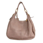 Prada Handbag Half Moon Leather Logo Strap Zip Closure Pink — view 2