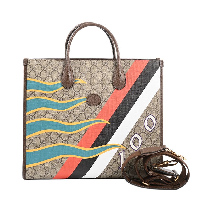Gucci Shoulder Bag Geometric Print Medium