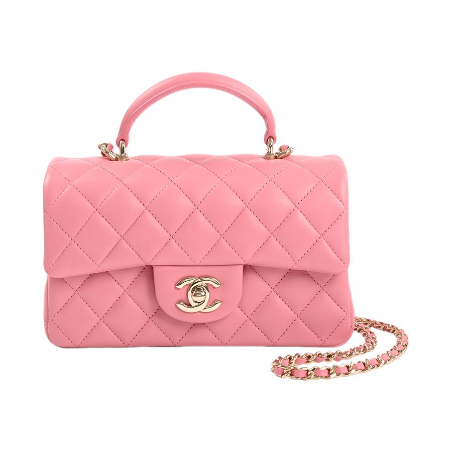 Chanel Handbag 2-Way Top Handle Flap Bag
