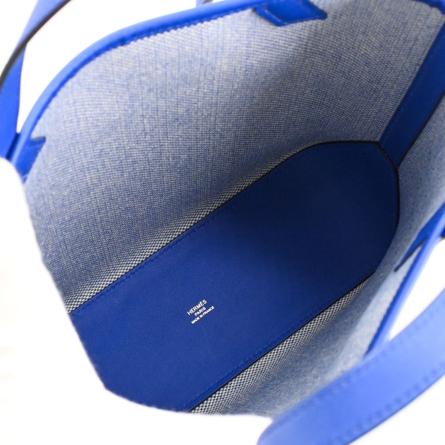 Hermes Tote Bag Blue — view 4